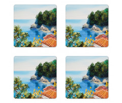 Mediterranean Scenery Coaster Set Of Four