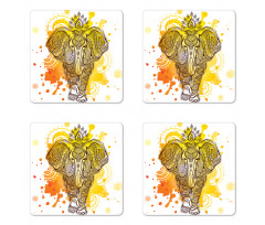 Aztec Ornamental Art Coaster Set Of Four