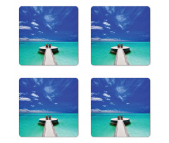 Lagoon Honeymoon Sea Coaster Set Of Four