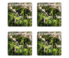 Famous Vatican Gardens Coaster Set Of Four