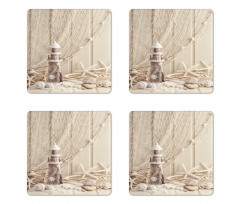 Marine Fishing Net Coaster Set Of Four