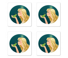 Princess and Frog Coaster Set Of Four