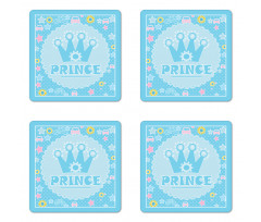 Prince Word with Crown Coaster Set Of Four