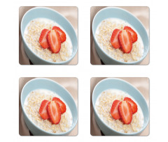 Fresh Strawberries Cereal Coaster Set Of Four