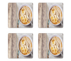 Bowl of Banana Porridge Coaster Set Of Four