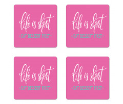 Style Eat Dessert First Coaster Set Of Four