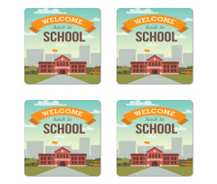 Welcome Back to School Coaster Set Of Four