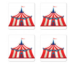 Stars Striped Circus Coaster Set Of Four