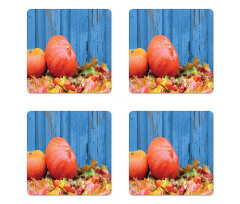 Fruit and Fall Leaf Coaster Set Of Four