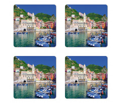 Panoramic Italian Village Coaster Set Of Four