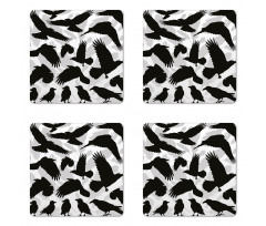 Birds and Feathers Coaster Set Of Four