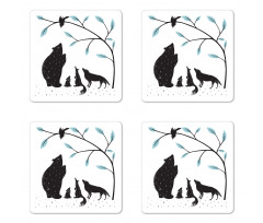 Forest Fauna Coaster Set Of Four