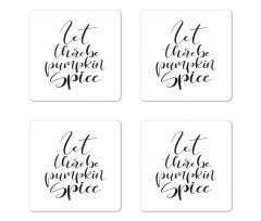 Autumn Vibes Motto Coaster Set Of Four