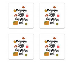 Cheery Autumn Vibes Coaster Set Of Four