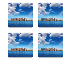 Skyline of Boston Coaster Set Of Four