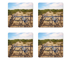 Bicycles and Fences Coaster Set Of Four