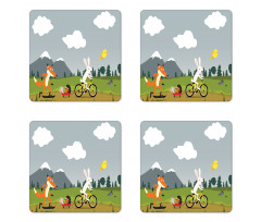 Having Fun in Nature Coaster Set Of Four