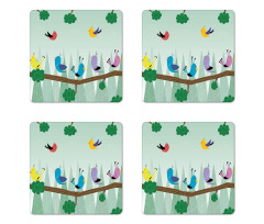 Birds on Branch Coaster Set Of Four