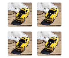 Racer Speedy Sports Car Coaster Set Of Four