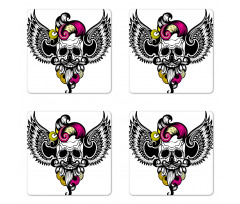 Crazy Design Skull Coaster Set Of Four