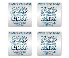 Water Soap Scrub Coaster Set Of Four