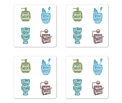 Personal Cleaning Coaster Set Of Four