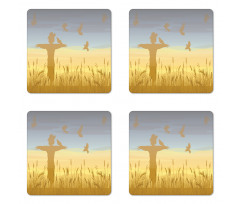 Wheat Field Landscape Coaster Set Of Four