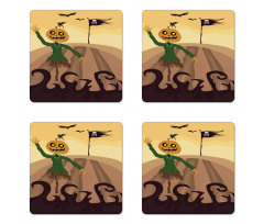 Waving Death Flag Coaster Set Of Four