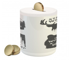 Stay Wild and Wander Piggy Bank