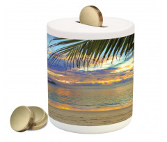 Exotic Beach Photo Piggy Bank