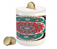 Floral Ethnic Piggy Bank