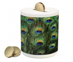 Exotic Animal Feathers Piggy Bank
