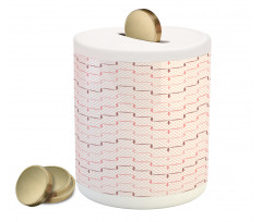 Lattice Simple Motifs Piggy Bank