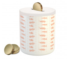 Branches on Polka Dots Piggy Bank