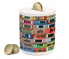 Mediterranean Village Piggy Bank