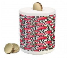 Chevron Striped Design Piggy Bank