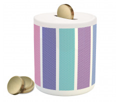 Polka Dot with Stripes Piggy Bank