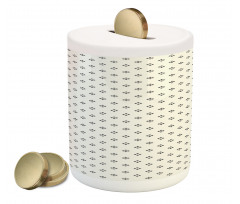 Pale Colored Dots Piggy Bank