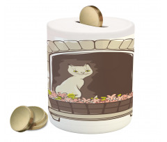 Cartoon Pet Cat Animal Piggy Bank