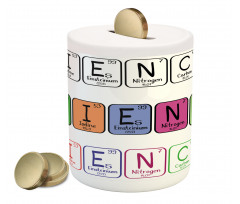 Science Letters Piggy Bank