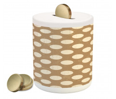 Big Polka Dots Grungy Old Piggy Bank