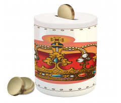 Baroque Crown Coronet Piggy Bank