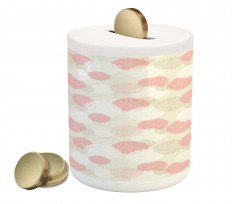 Soft Spring Floral Motif Piggy Bank