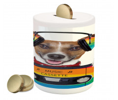 Dog Headphones Piggy Bank