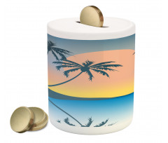 Tropical Island Exotic Piggy Bank