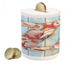 Maritime Summer Fun Z Piggy Bank