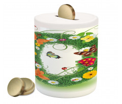 Springtime Butterflies Piggy Bank