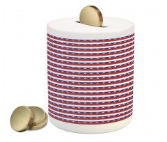 American Flag Motif Piggy Bank