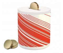 Barcode Lines Design Piggy Bank