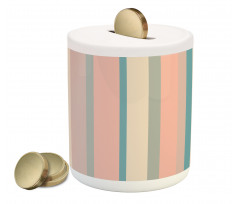 Barcode Style Stripes Piggy Bank